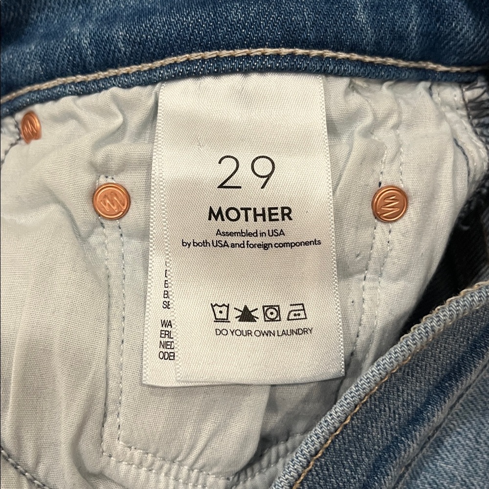 Mother The Weekender Layover Women's Blue Flared Jeans - Picture 7 of 11
